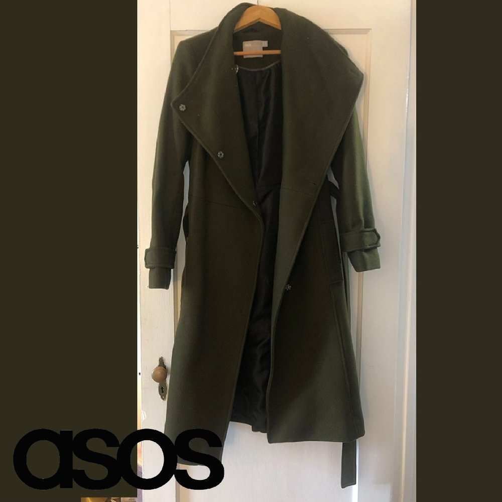 Asos Brand Green Trench